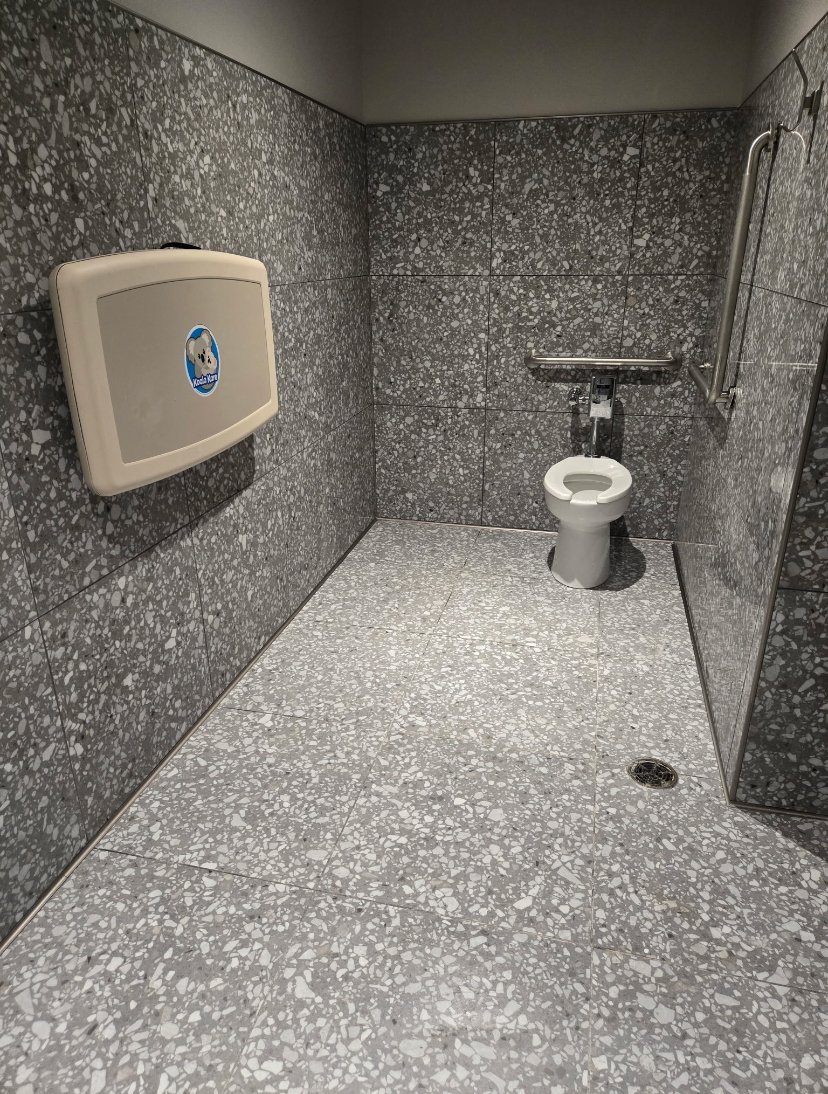 Tim Hortons accessible washroom after cleaning