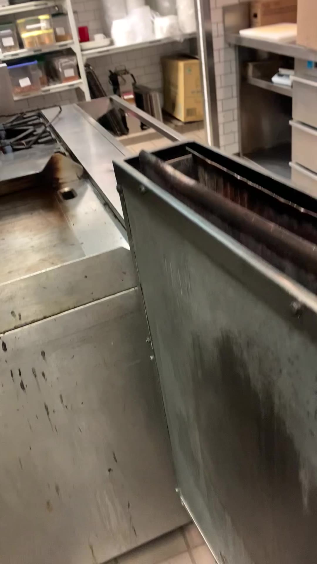 Kitchen equipment after cleaning